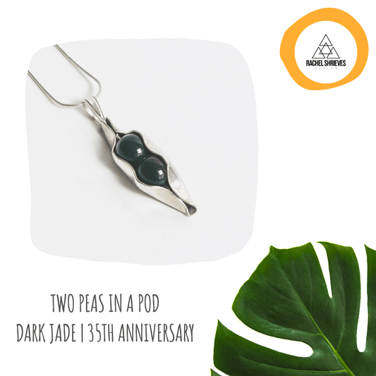 Dark Jade | 35th Wedding Anniversary | Two Peas in a pod - RACHEL SHRIEVES DESIGN