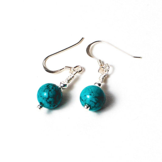 Any Birthstone | Drop Earrings | Sterling Silver