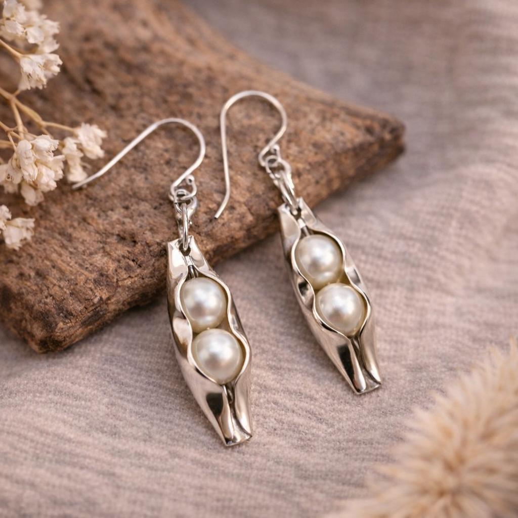 30th Wedding Anniversary | Pearl | Two Peas In A Pod Earrings