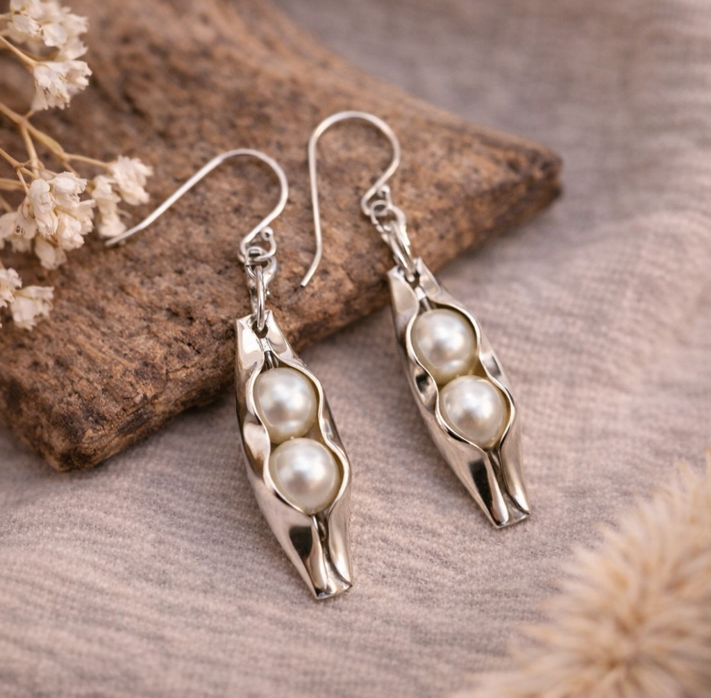 30th Wedding Anniversary | Pearl | Two Peas In A Pod Earrings