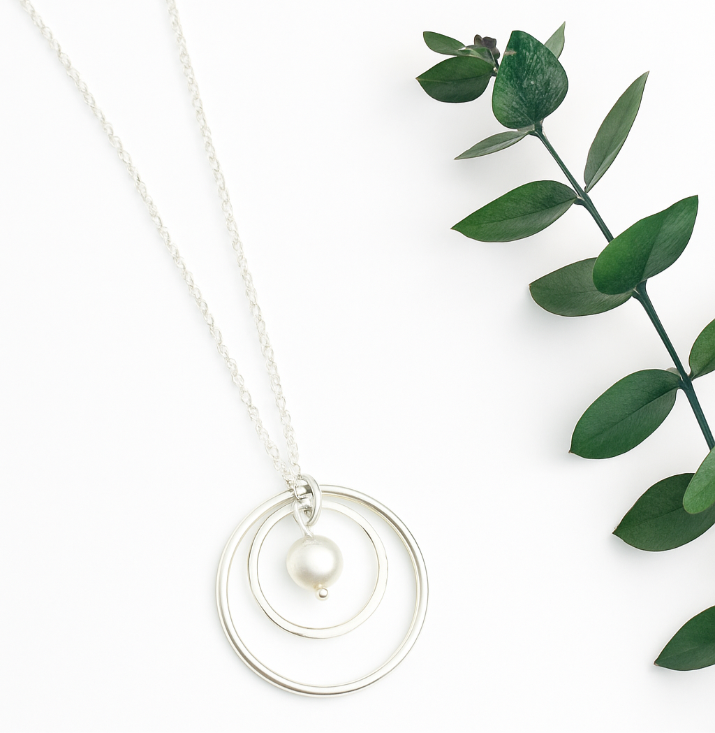 SET | 30th Anniversary Necklace, Earrings & Bracelet | Freshwater Pearl | Sterling silver | 30th wedding anniversary gift