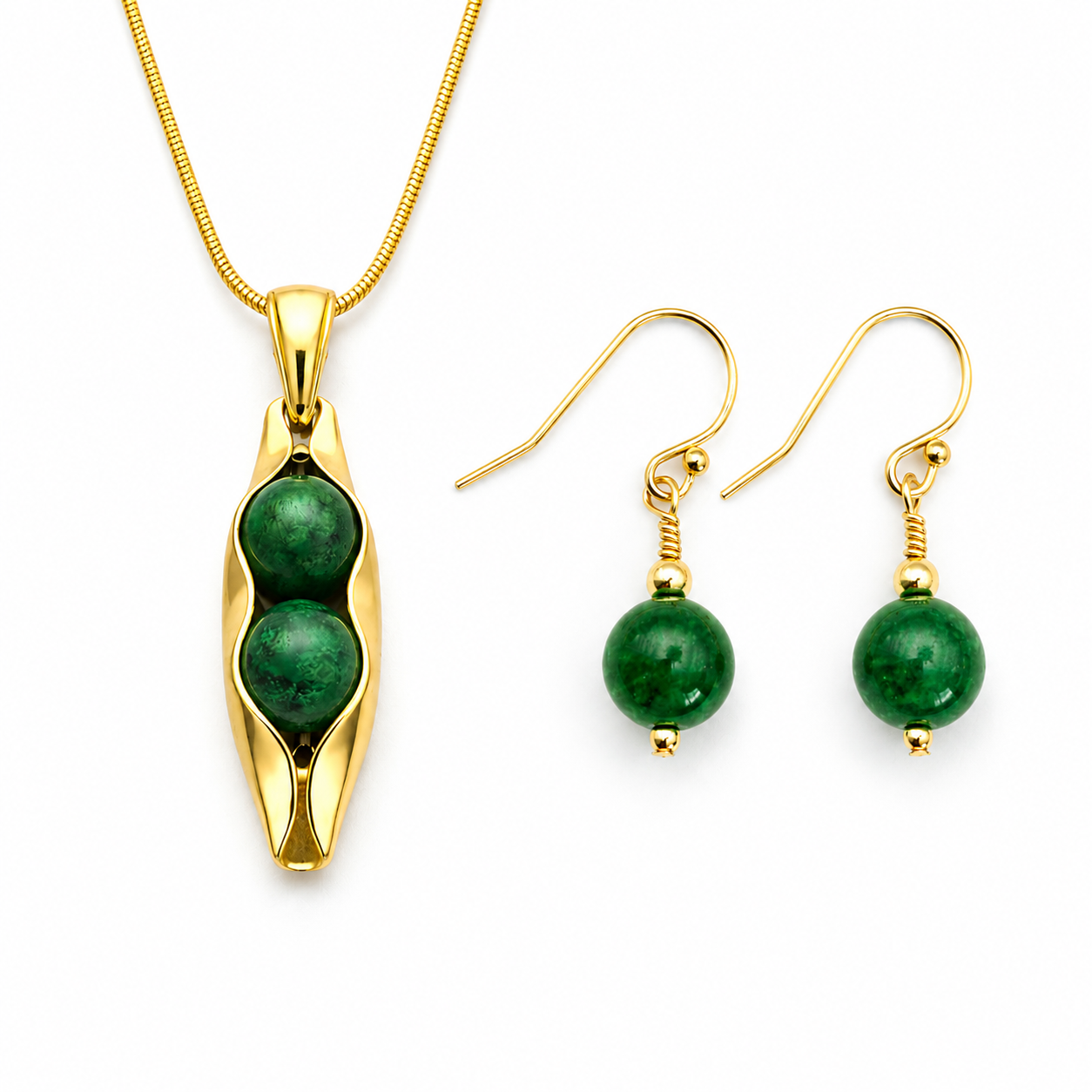 55th Wedding Anniversary Gift for Wife | Emerald Anniversary | Two Peas in a Pod