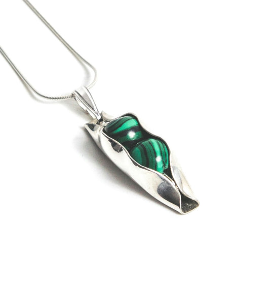 Malachite | The Stone Of Transformation | Two Peas In A Pod Necklace | 18ct Gold Filled or 925 Sterling silver | Personalised Gift Idea
