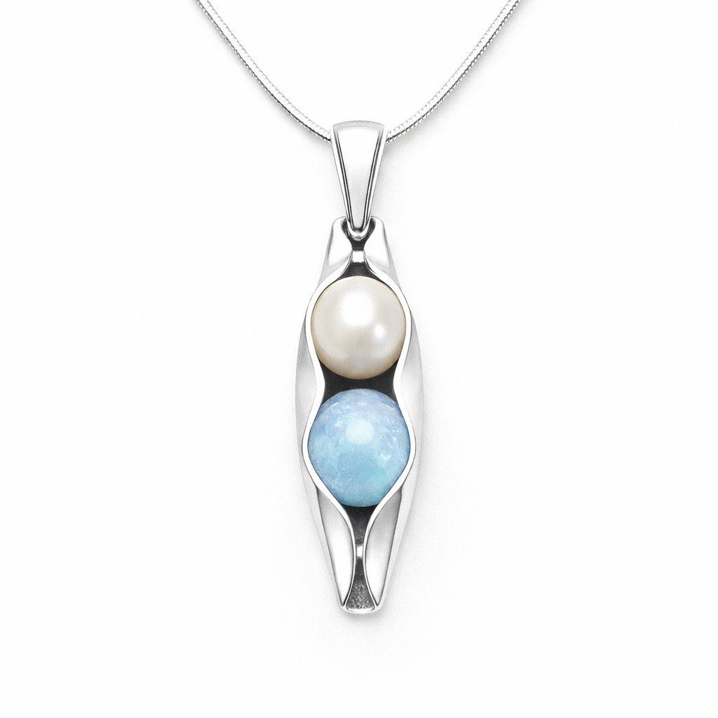march and june birthstone necklace