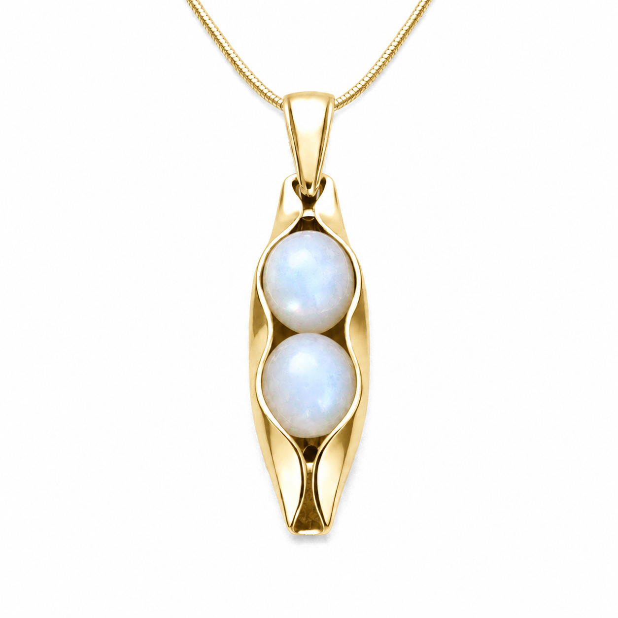 Moonstone | The Stone Of Calm | Two Peas In A Pod Necklace | 14K Gold Filled or 925 Sterling silver | Personalised Gift Idea