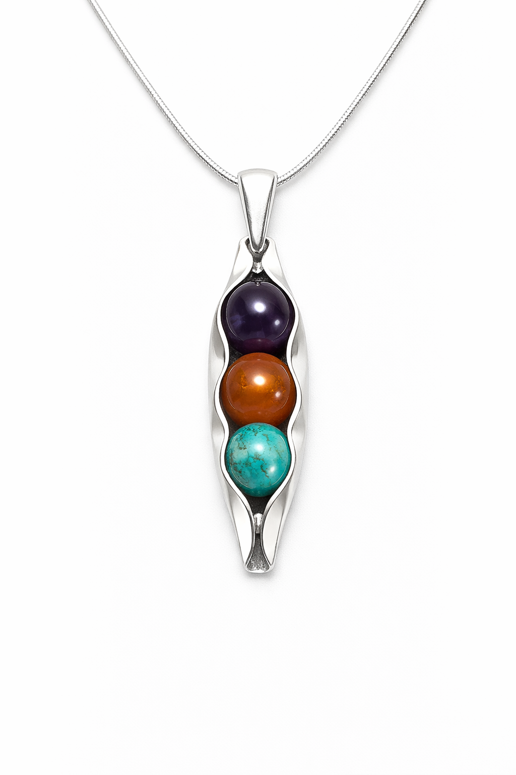 Personalised Three Sisters Necklace | Three Peas in a Pod Necklace | Custom Birthstones & Engraving