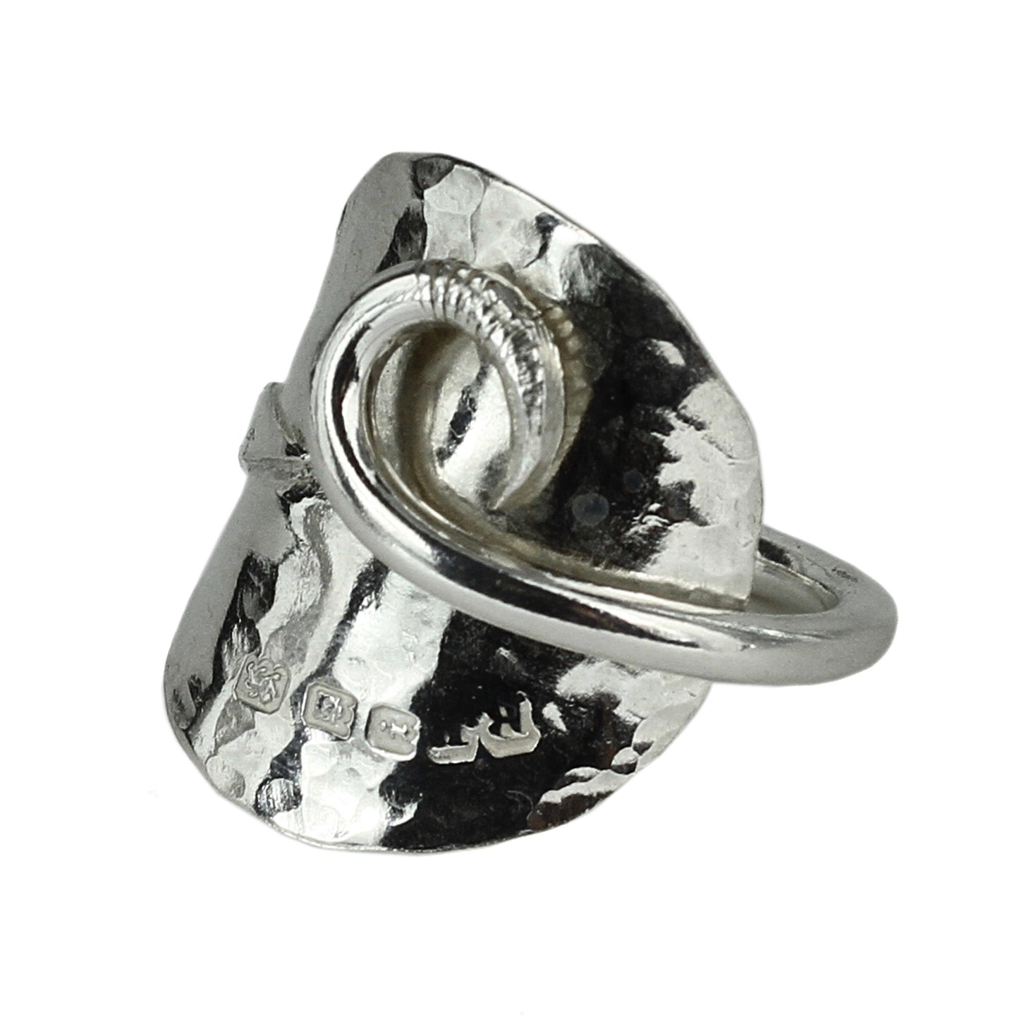 Solid Silver Vintage Coffee Spoon Ring - RACHEL SHRIEVES DESIGN