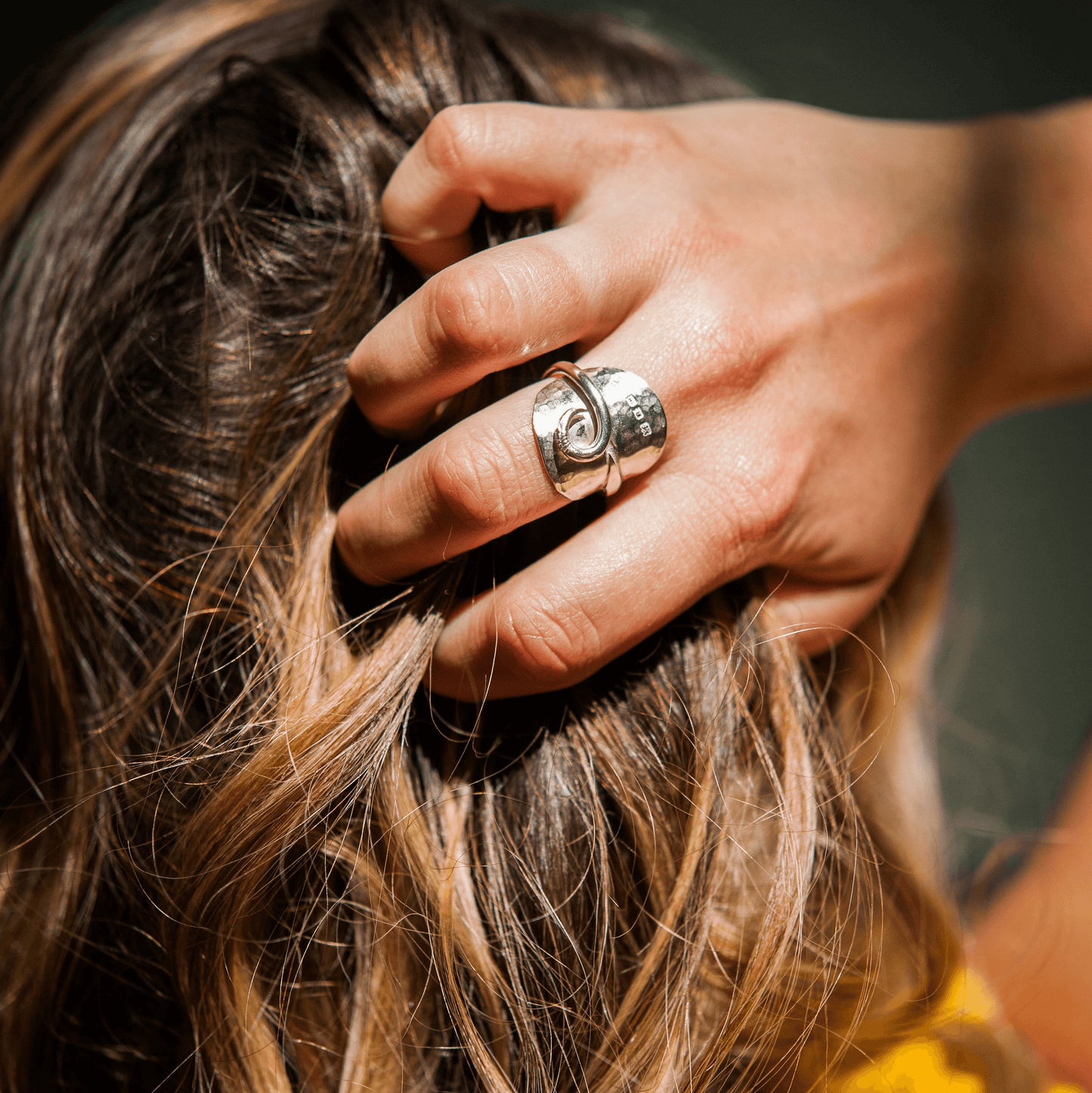 Solid Silver Vintage Coffee Spoon Ring - RACHEL SHRIEVES DESIGN