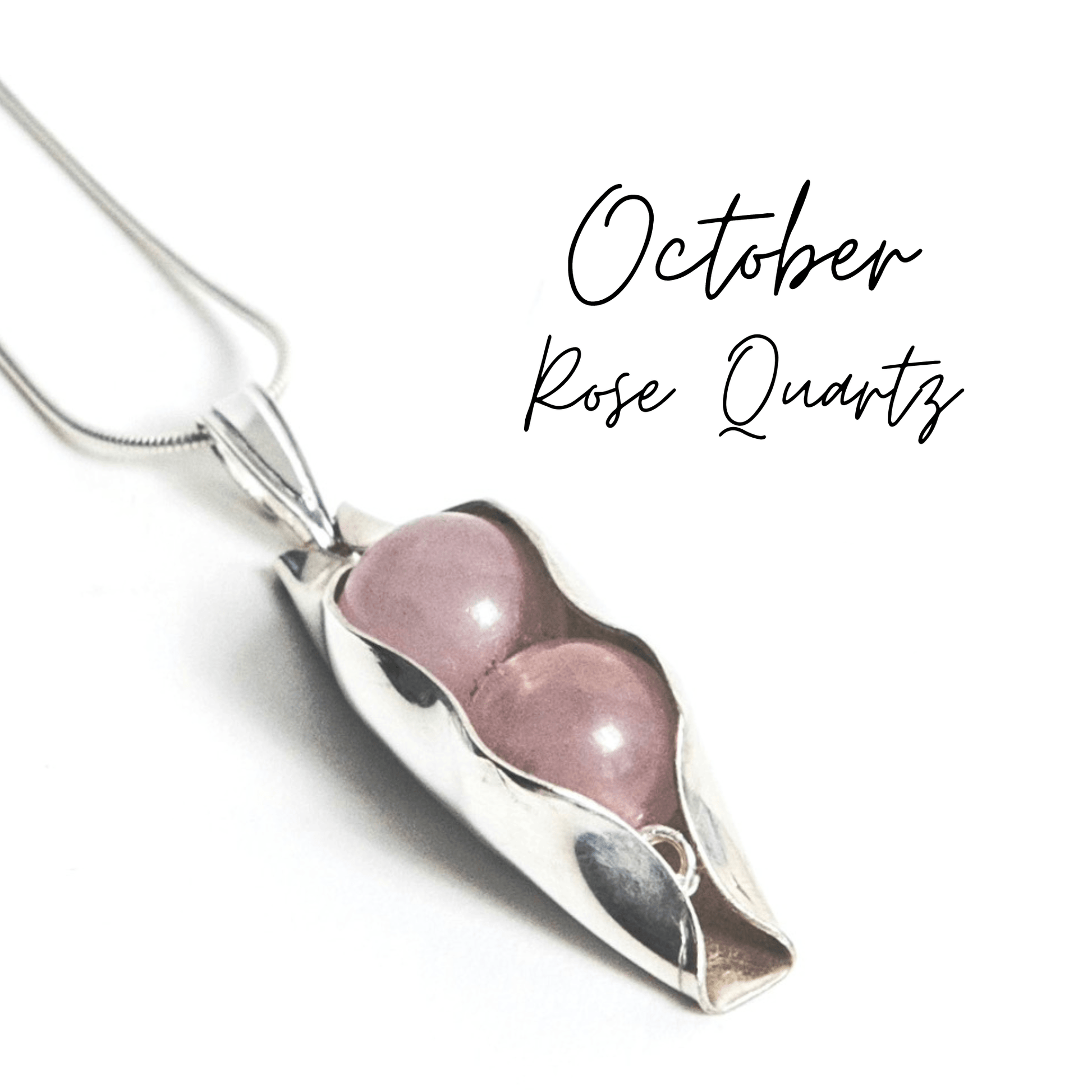 October Birthstone | Rose Quartz | Two Peas In A Pod - RACHEL SHRIEVES DESIGN
