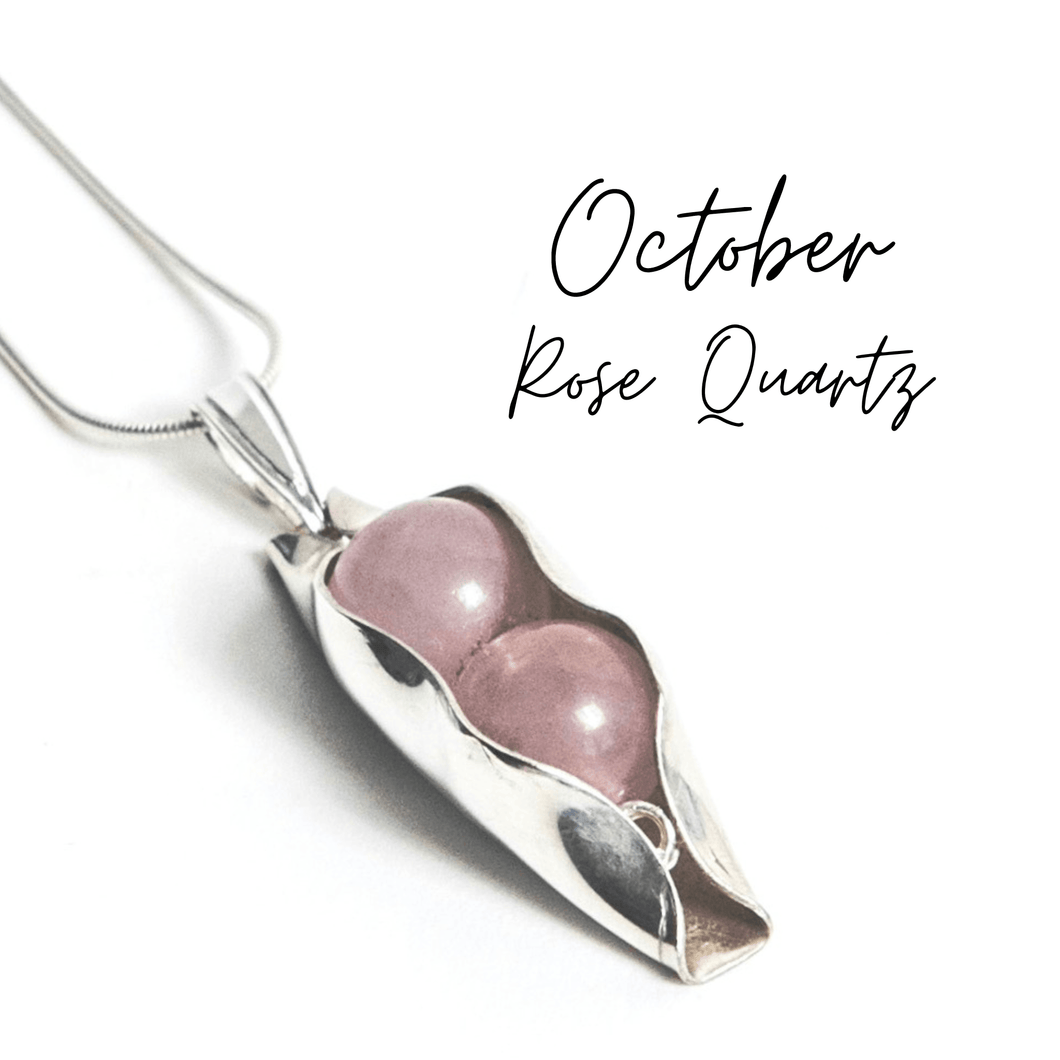 October Birthstone | Rose Quartz | Two Peas In A Pod