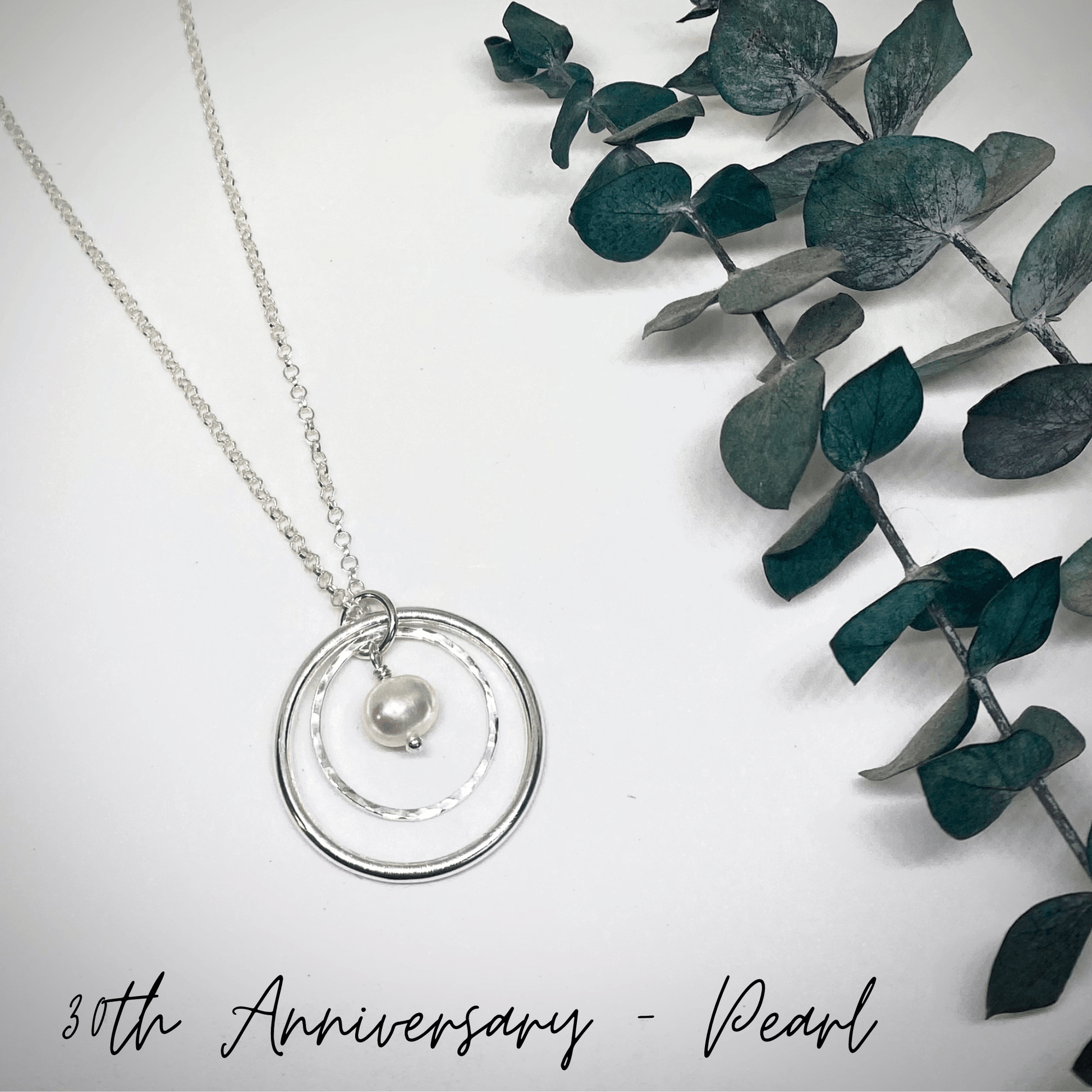 SET | 30th Anniversary Necklace, Earrings & Bracelet | Freshwater Pearl | Sterling silver | 30th wedding anniversary gift - RACHEL SHRIEVES DESIGN