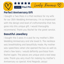 Load image into Gallery viewer, Two Peas In A Pod | Engraved Initials | Any Birthstone Combination
