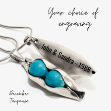 Load image into Gallery viewer, Three Peas In A Pod Earrings - Choose your birthstone combination
