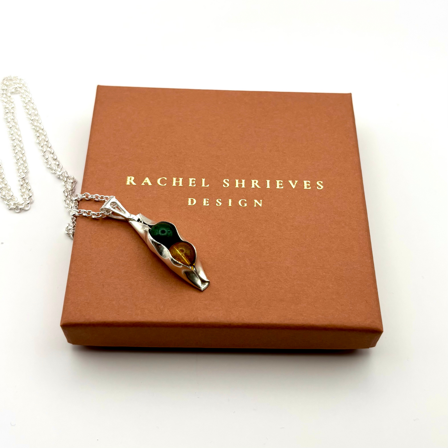 Two Peas In A Pod | Custom Birthstones & Engraving | Wedding Anniversary gift for Wife