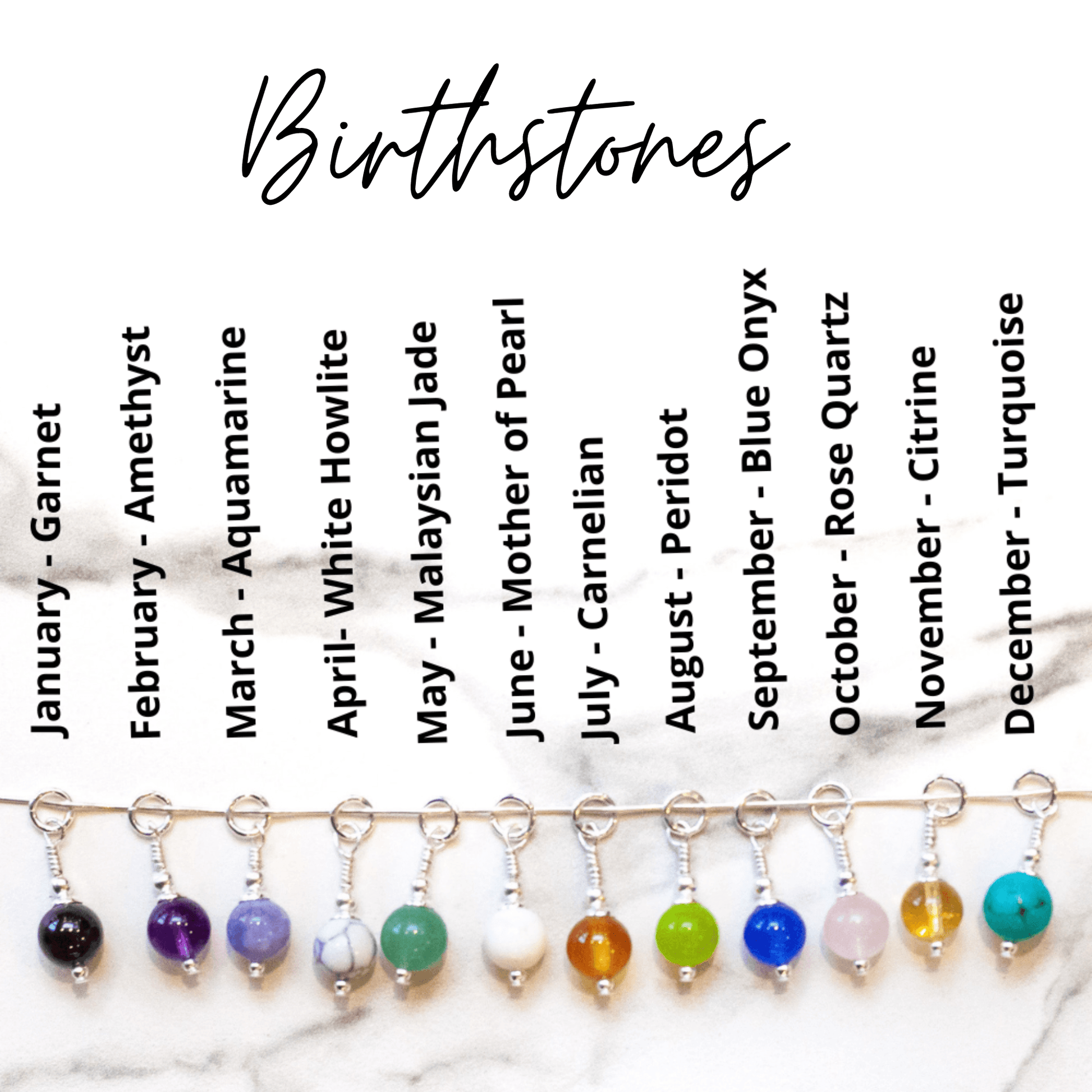 Mother's Day - Three Pea In A Pod - Engraved Initials & Any Birthstone Combination - RACHEL SHRIEVES DESIGN