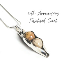 Load image into Gallery viewer, 35th Wedding Anniversary Set | Jade Two Peas In A Pod | Earrings &amp; Necklace
