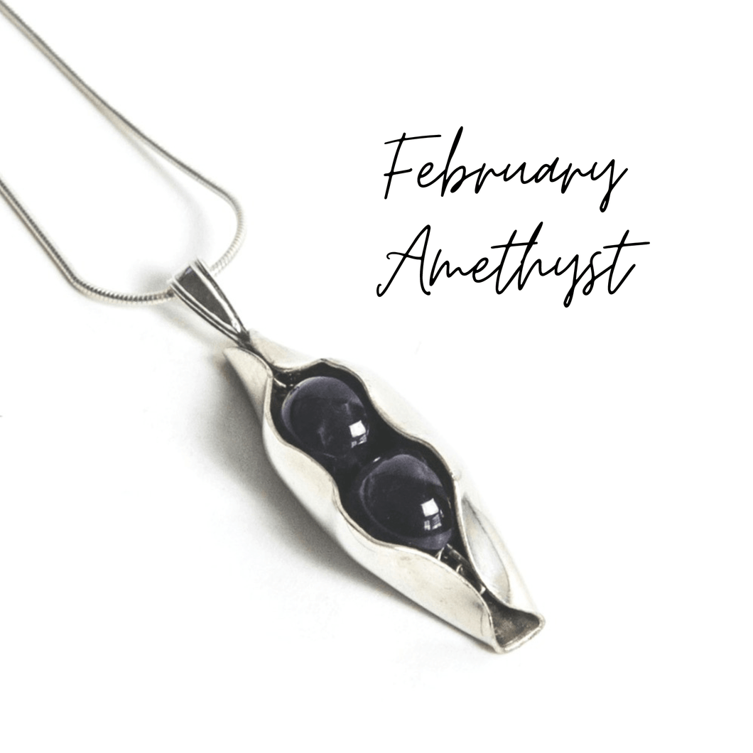 February Birthstone | Amethyst | Two Peas In A Pod
