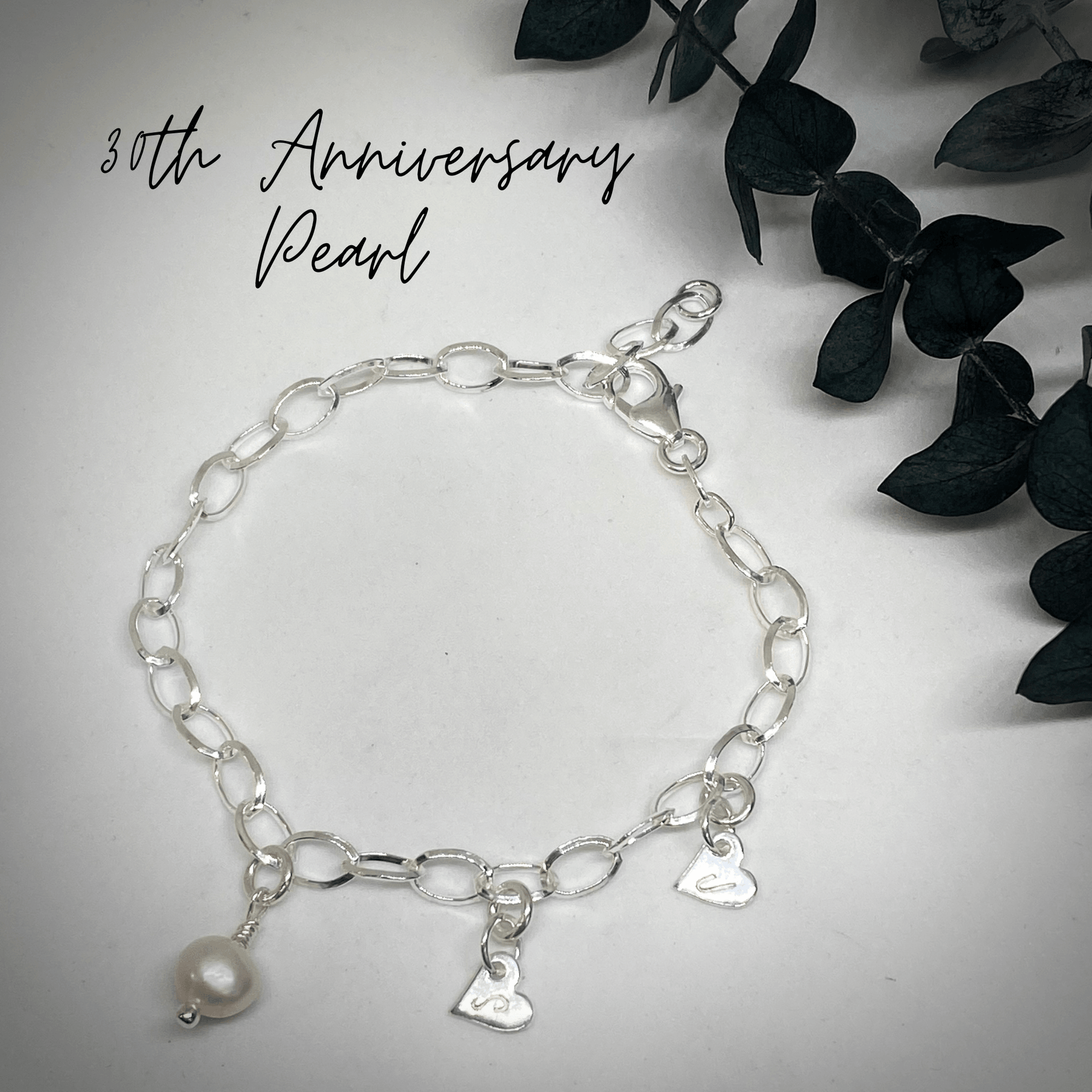 SET | 30th Anniversary Necklace, Earrings & Bracelet | Freshwater Pearl | Sterling silver | 30th wedding anniversary gift - RACHEL SHRIEVES DESIGN