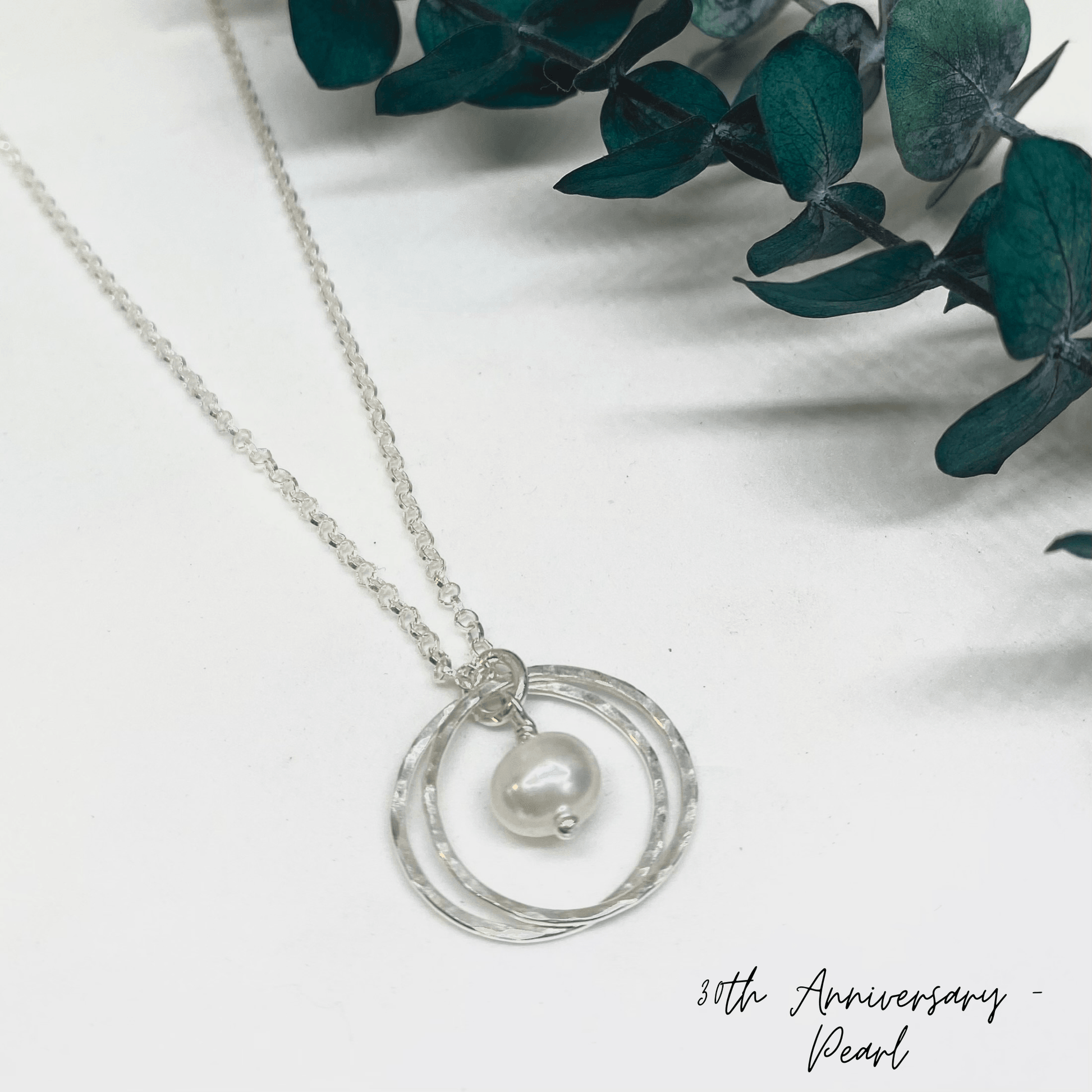 30th Anniversary Necklace | Freshwater Pearl | Sterling silver | 30th wedding anniversary gift - RACHEL SHRIEVES DESIGN