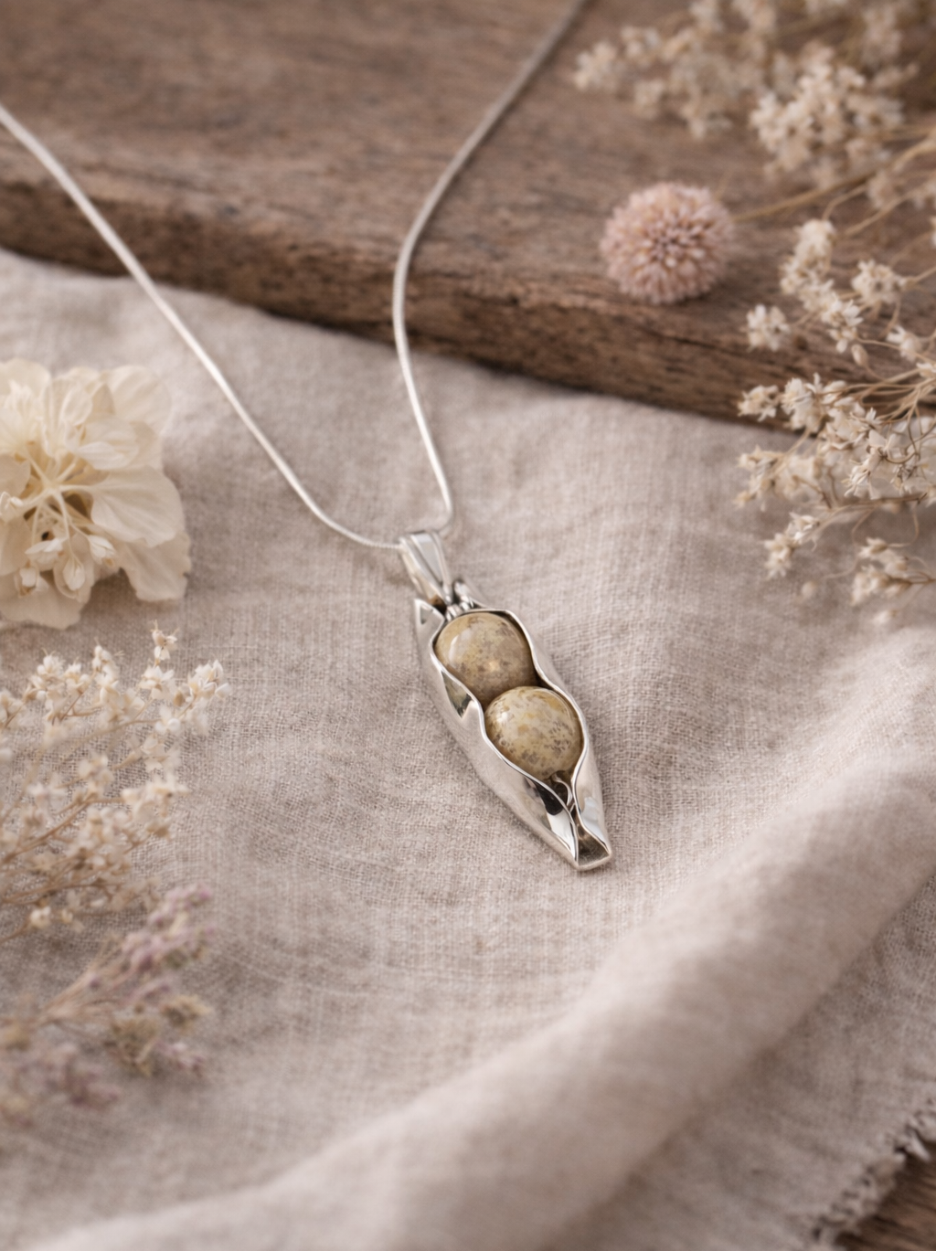 35th Coral Anniversary | Two Peas In A Pod | Custom Engraving | 35th Wedding Anniversary Gift