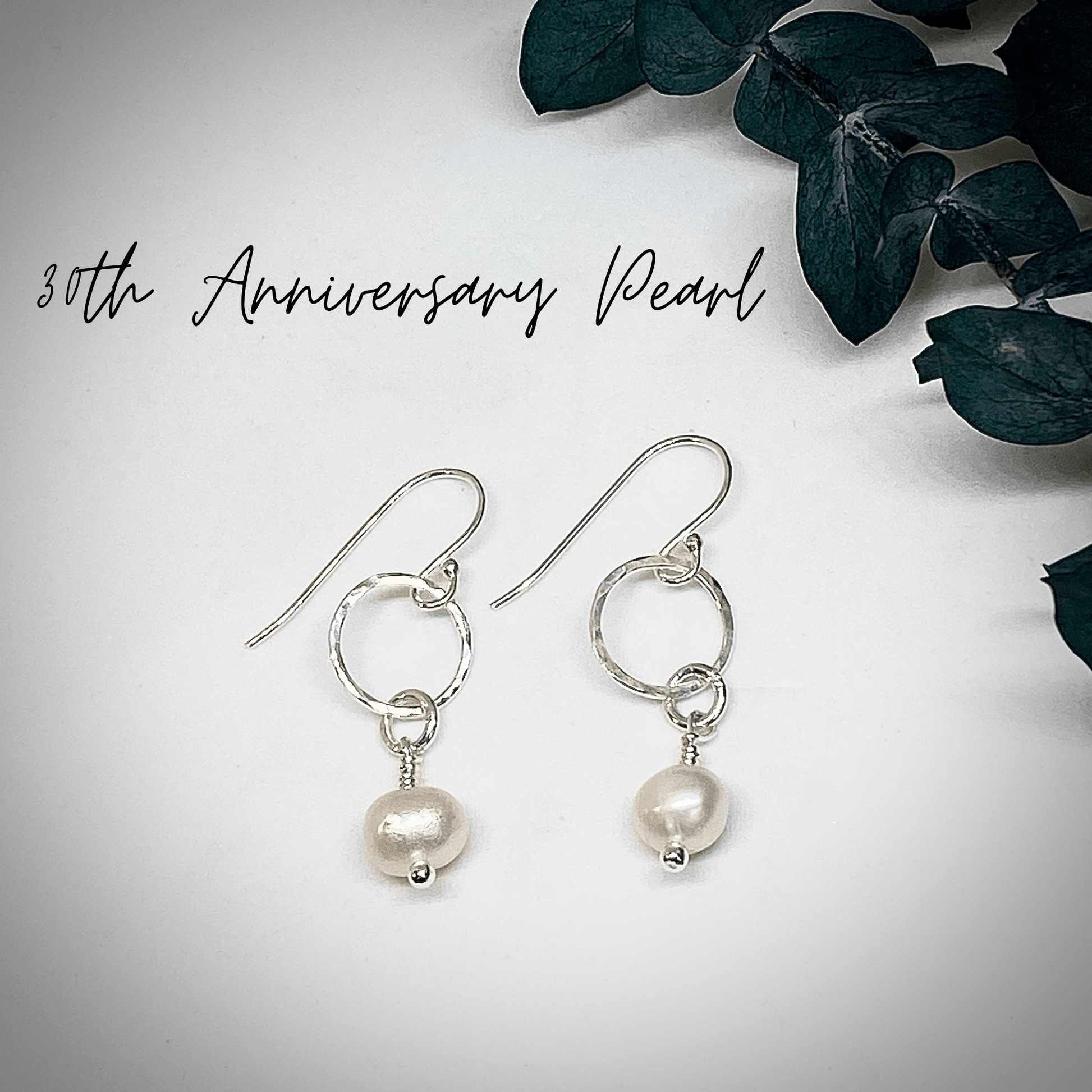 SET | 30th Anniversary Necklace, Earrings & Bracelet | Freshwater Pearl | Sterling silver | 30th wedding anniversary gift - RACHEL SHRIEVES DESIGN