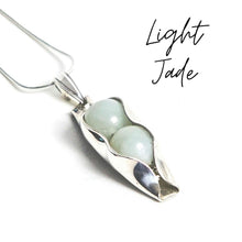 Load image into Gallery viewer, 35th Wedding Anniversary Set | Jade Two Peas In A Pod | Earrings &amp; Necklace
