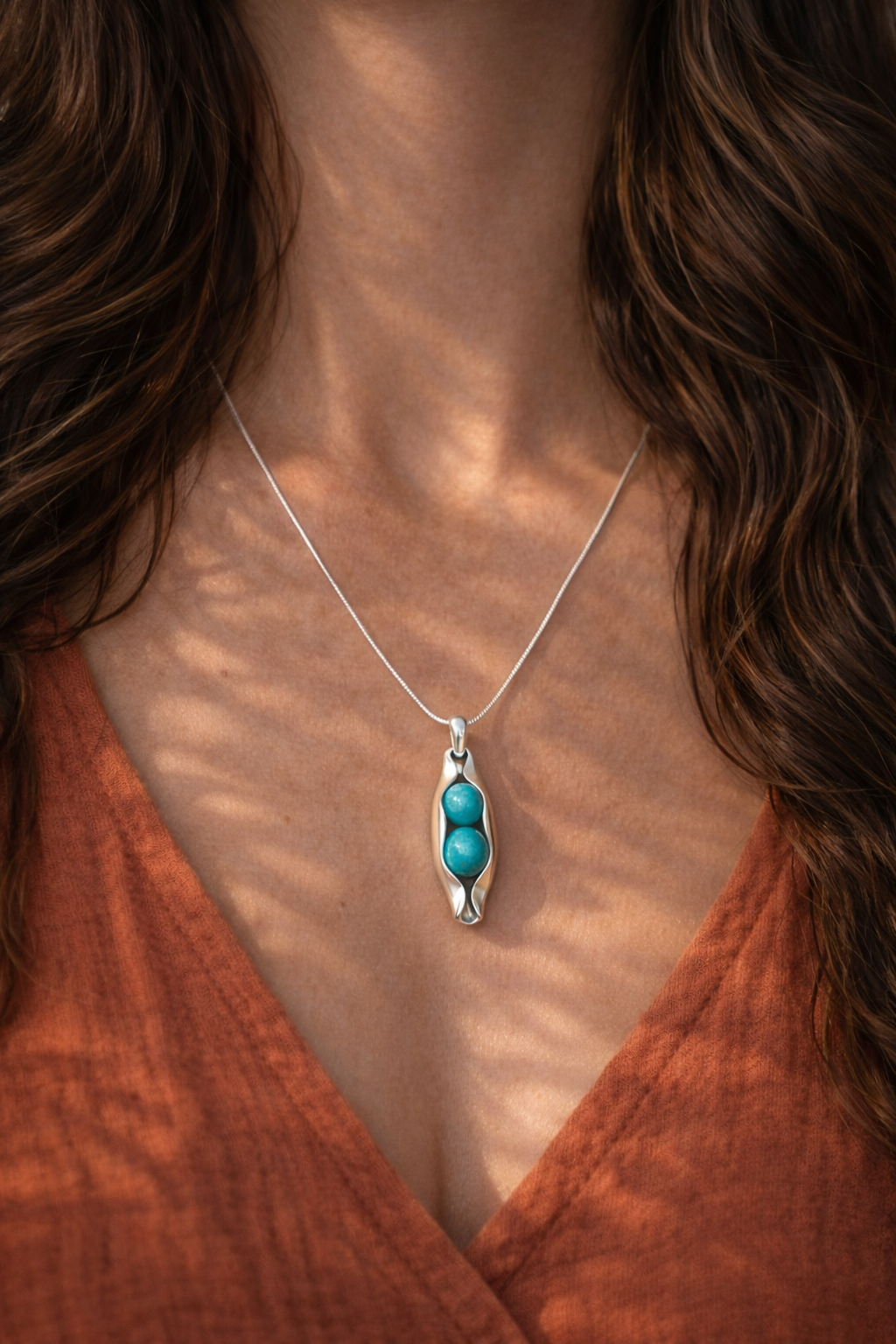 60th Wedding Anniversary Gift | Married for 60 years | 60th Anniversary | Two Peas In A Pod Necklace - Choose your Birthstone Combination