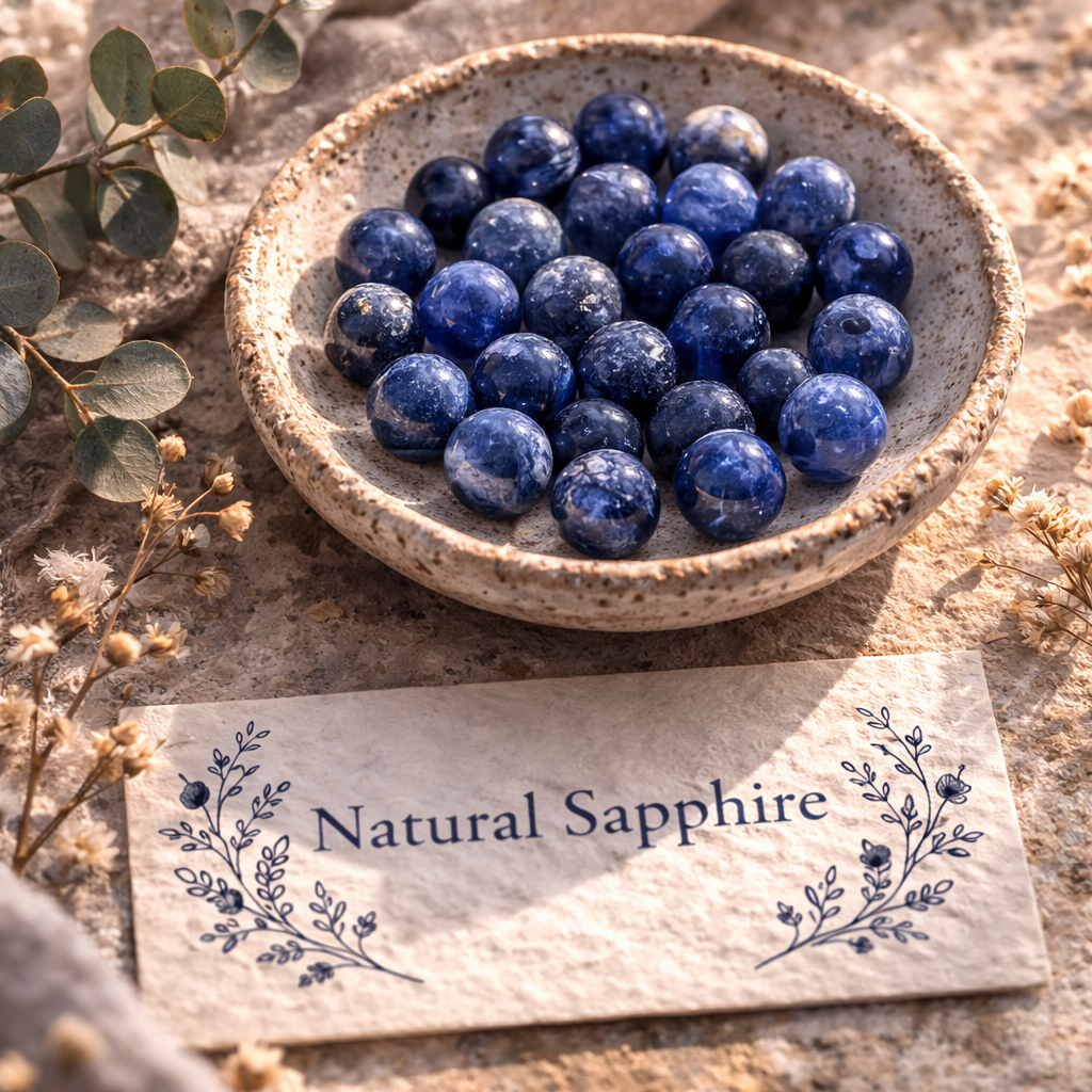 45th Sapphire Anniversary | Two Peas In A Pod | Natural Sapphire | Custom Engraving | 45th Wedding Anniversary Gift