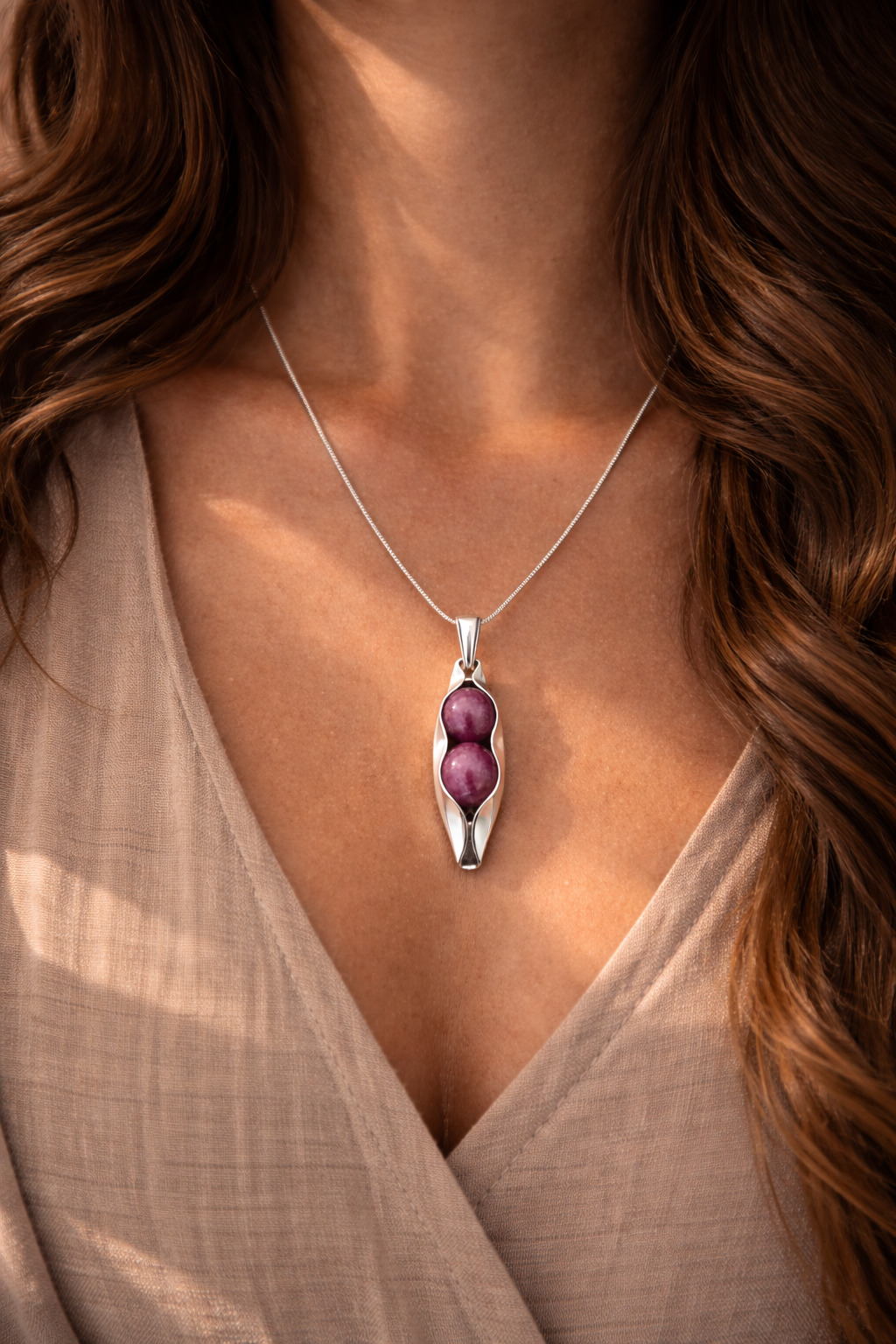 40th Ruby Anniversary | Two Peas In A Pod | Natural Ruby | Custom Engraving | 40th Wedding Anniversary Gift