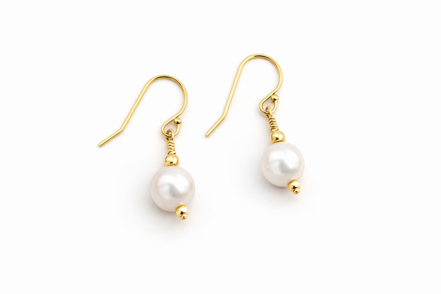 Gold Pearl Earrings | Drop Earrings | Gold Filled | Pearl | 30th Anniversary