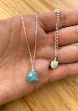 Load image into Gallery viewer, Rough  Raw Amazonite | Silver Necklace | Stone of Calm
