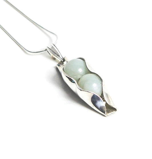 Jade | Two Peas In A Pod Necklace | 18ct Gold Filled or 925 Sterling silver | Personalised Gift Idea
