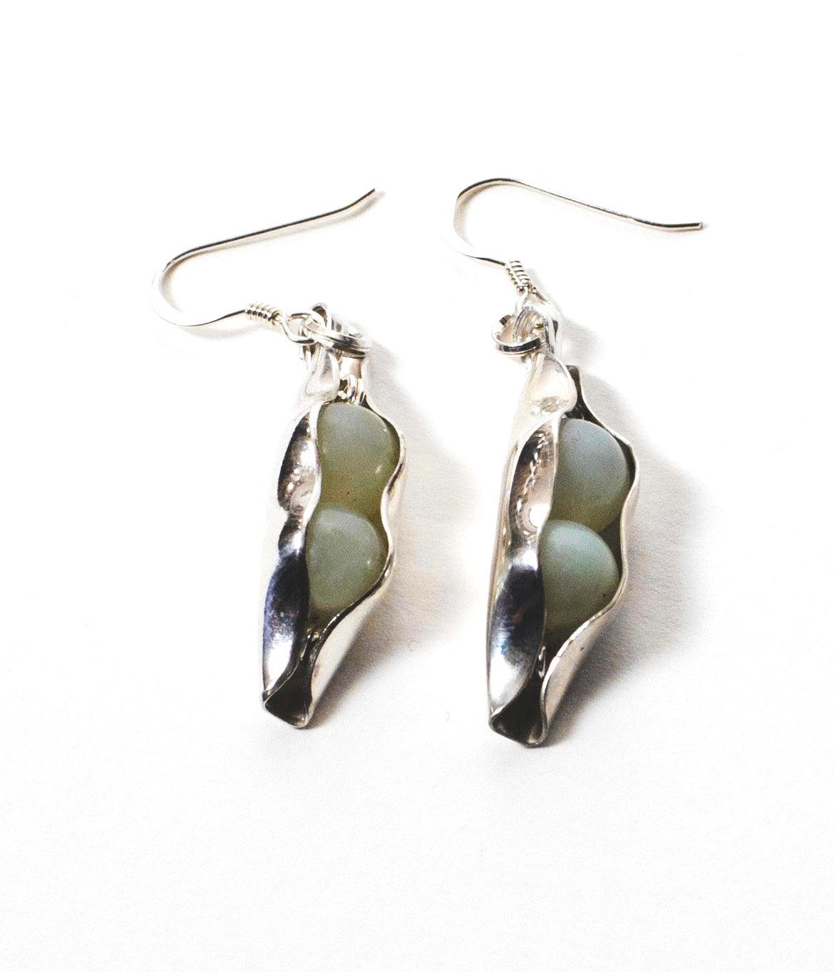 35th Jade anniversary gift set | Two peas In a pod | Necklace & Earrings | Jade jewellery for women | Jade necklace | 35th Anniversary wife | Engraved Initials - RACHEL SHRIEVES DESIGN