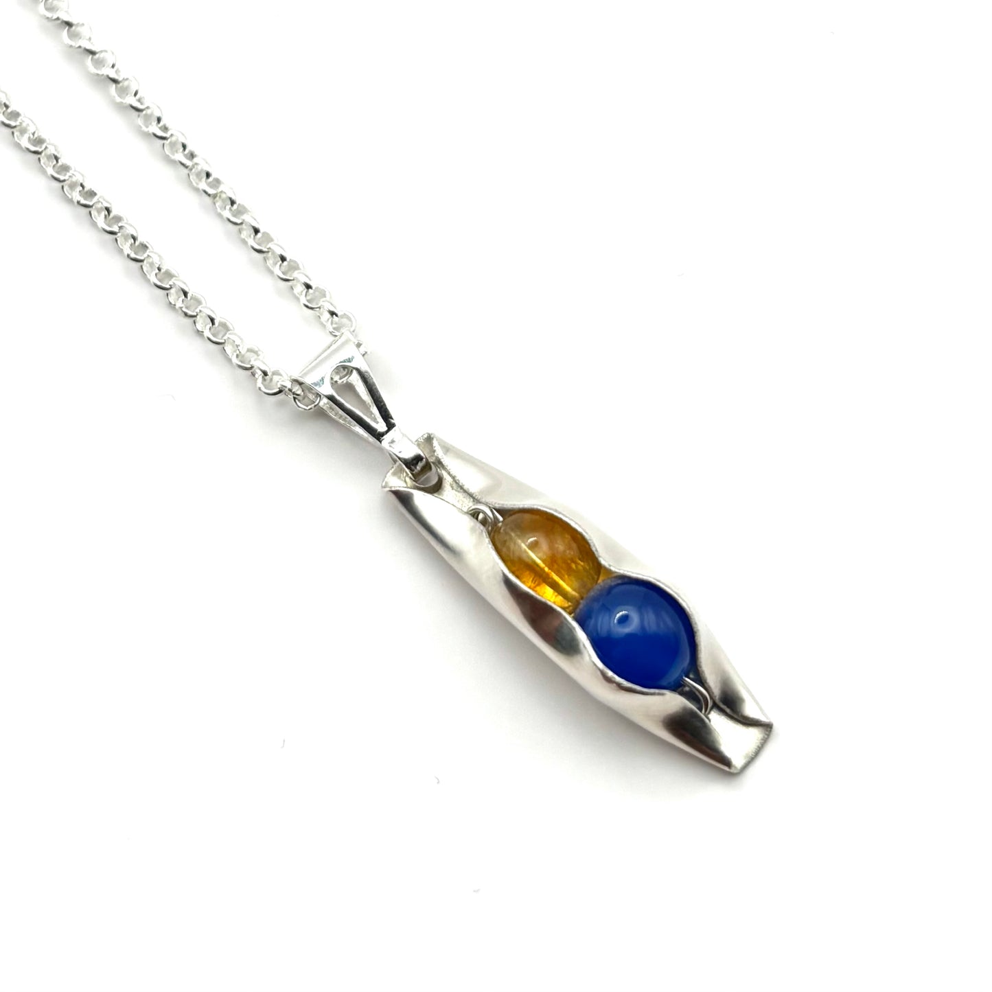 Two Peas In A Pod | Custom Birthstones & Engraving | Wedding Anniversary gift for Wife