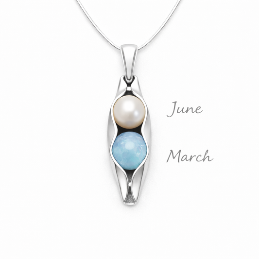 birthstone necklace anniversary gift