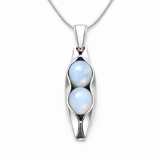 Moonstone | The Stone Of Calm | Two Peas In A Pod Necklace | 14K Gold Filled or 925 Sterling silver | Personalised Gift Idea