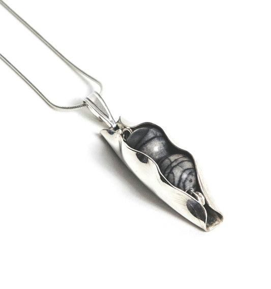 Natural Netstone | Two Peas In A Pod Necklace | 18ct Gold Filled or 925 Sterling silver | Personalised Gift Idea