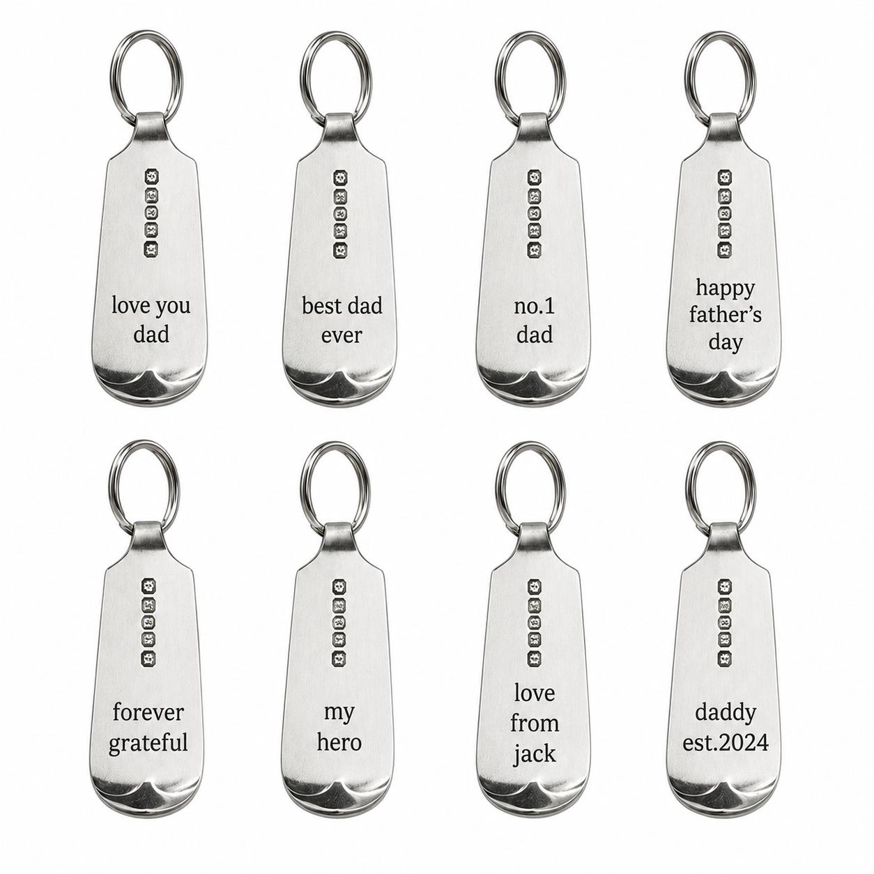 personalised keyring spoon handle