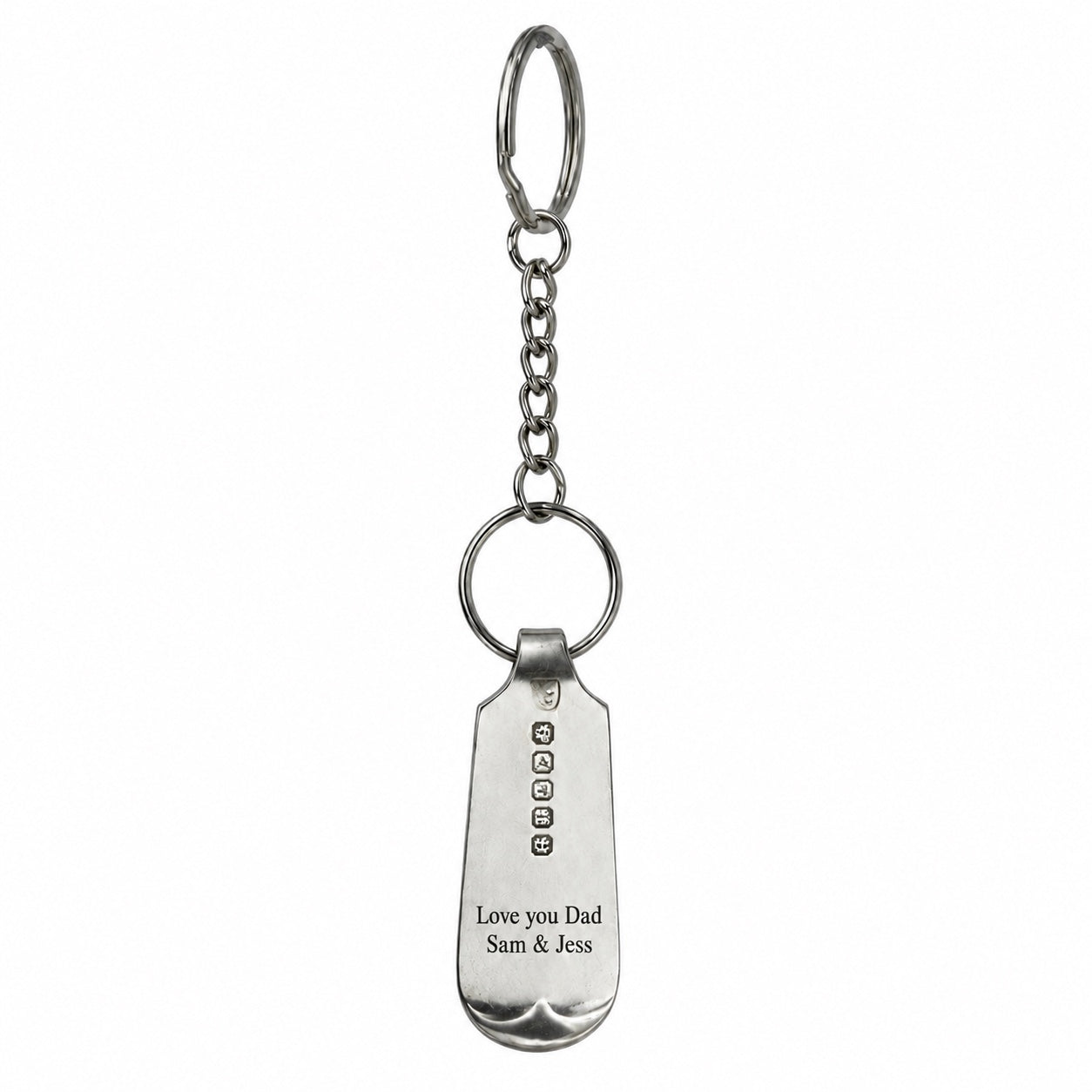 personalised vintage spoon keyring