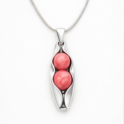 pink coral necklace 35th anniversary