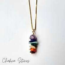 Load image into Gallery viewer, Chakra Crystal Drop | Gold Necklace | Balance your Mind, Body &amp; Soul
