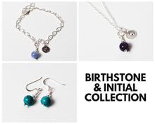 Load image into Gallery viewer, Birthstone &amp; Initial Bracelet

