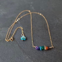 Load image into Gallery viewer, Chakra Crystal | Gold Necklace | Balance your Mind, Body &amp; Soul
