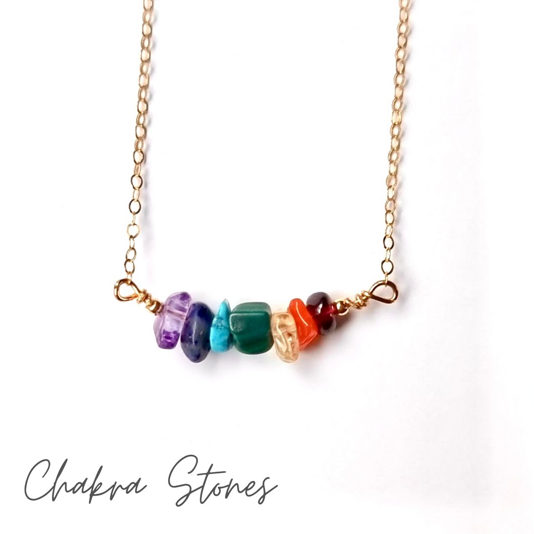 Chakra Crystal | Gold Necklace | Balance your Mind, Body & Soul