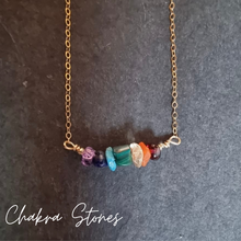 Load image into Gallery viewer, Chakra Crystal | Gold Necklace | Balance your Mind, Body &amp; Soul
