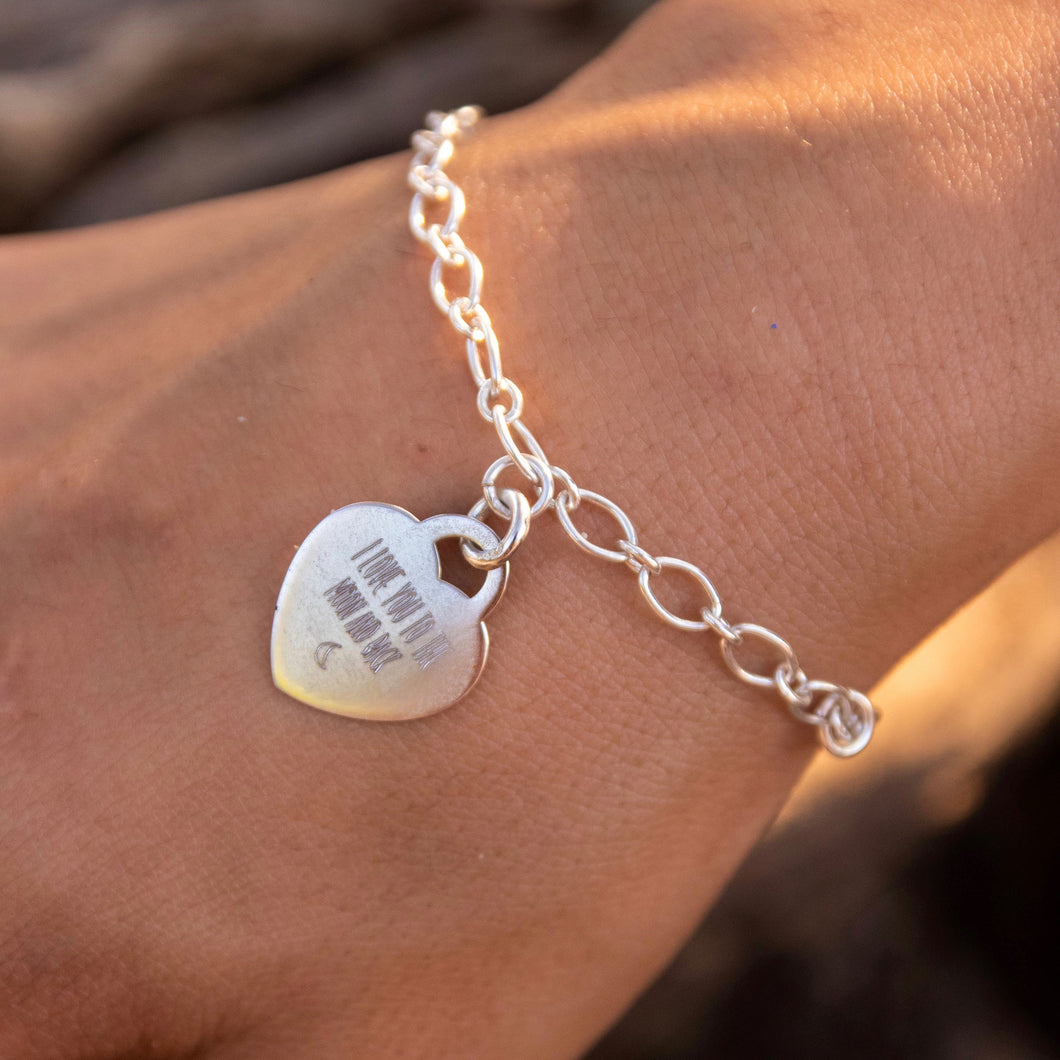 Heart Engraved Bracelet