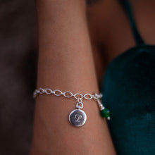 Load image into Gallery viewer, Revolving Disc &amp; Birthstone Bracelet
