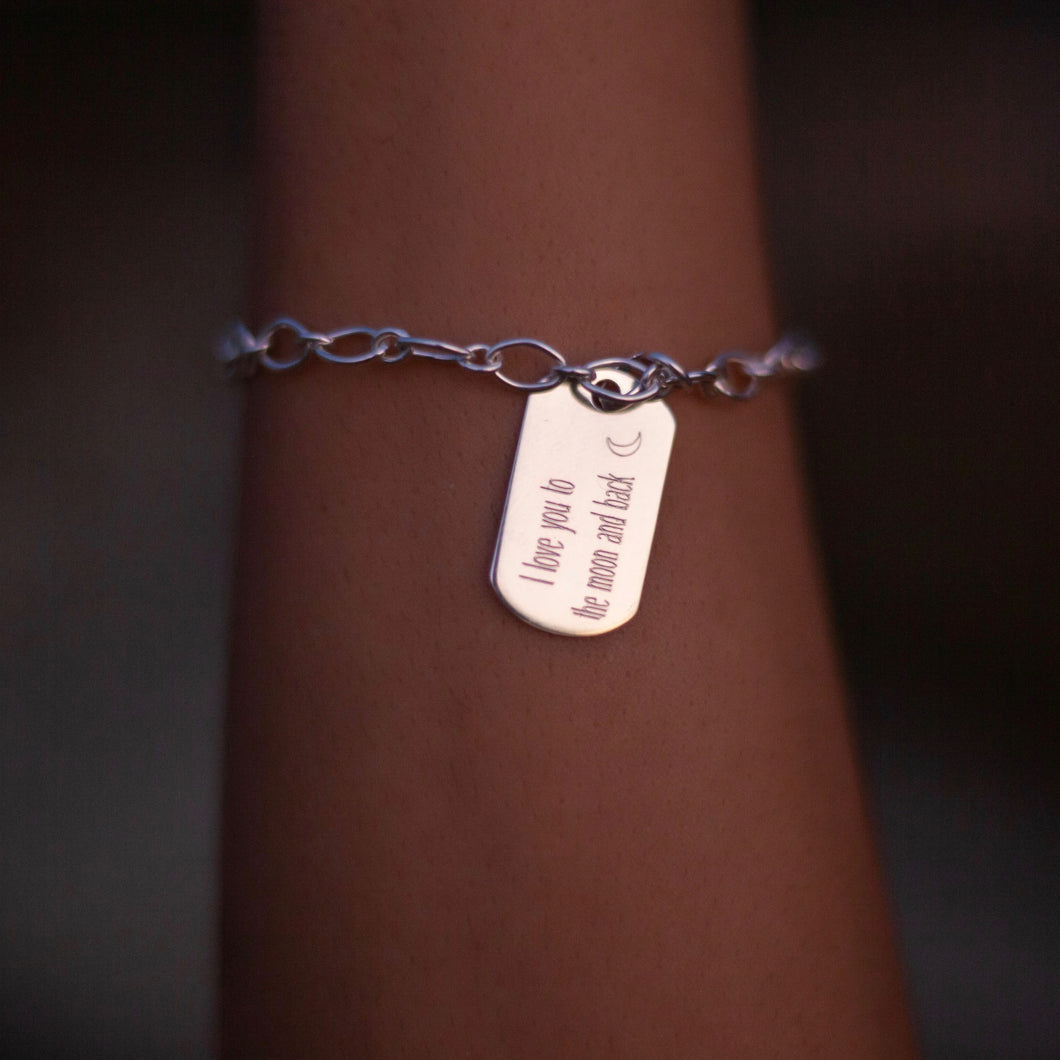 Tag Engraved Bracelet