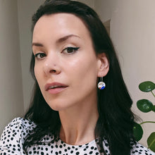 Load image into Gallery viewer, Terrezzo | Big disc hoops | Sterling silver
