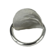 Load image into Gallery viewer, Solid Silver Coffee Bean Spoon Swirl Ring
